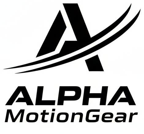 Create a unique black color logo for Alpha MotionGear